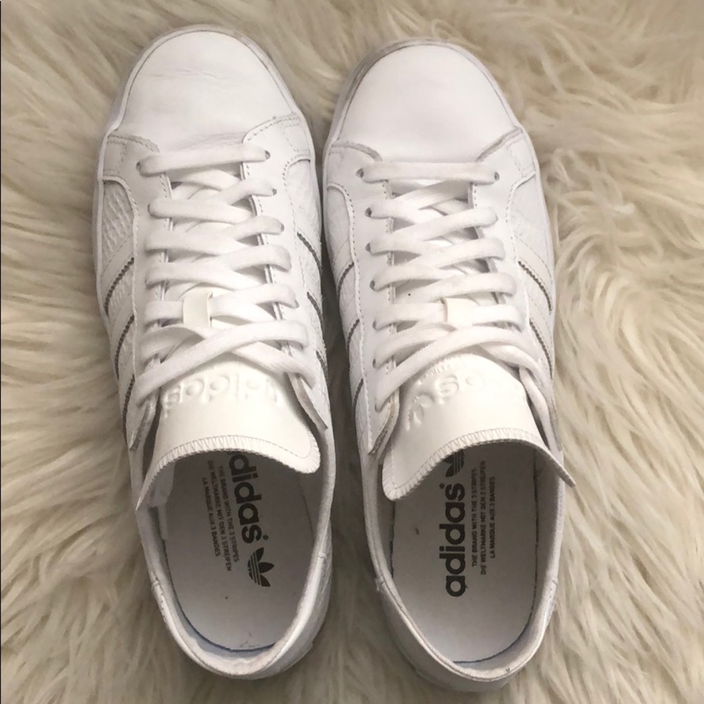 White Adidas sneakers